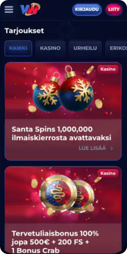 Viper Win Bonukset ja tarjoukset -osio